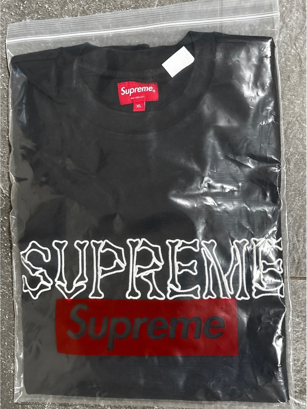 Supreme Bones S/S Top Black XL T-Shirt